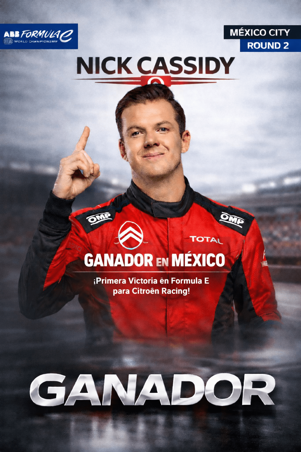 ¡Histórico! Nick Cassidy domina en México y firma la primera victoria de Citroën Racing en la Fórmula&nbsp;E