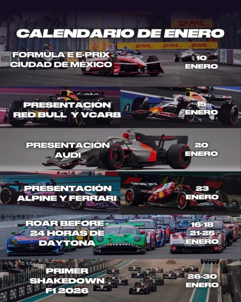 Motores en Marcha: La Guía Definitiva y Calendario de Arranque de la Temporada&nbsp;2026