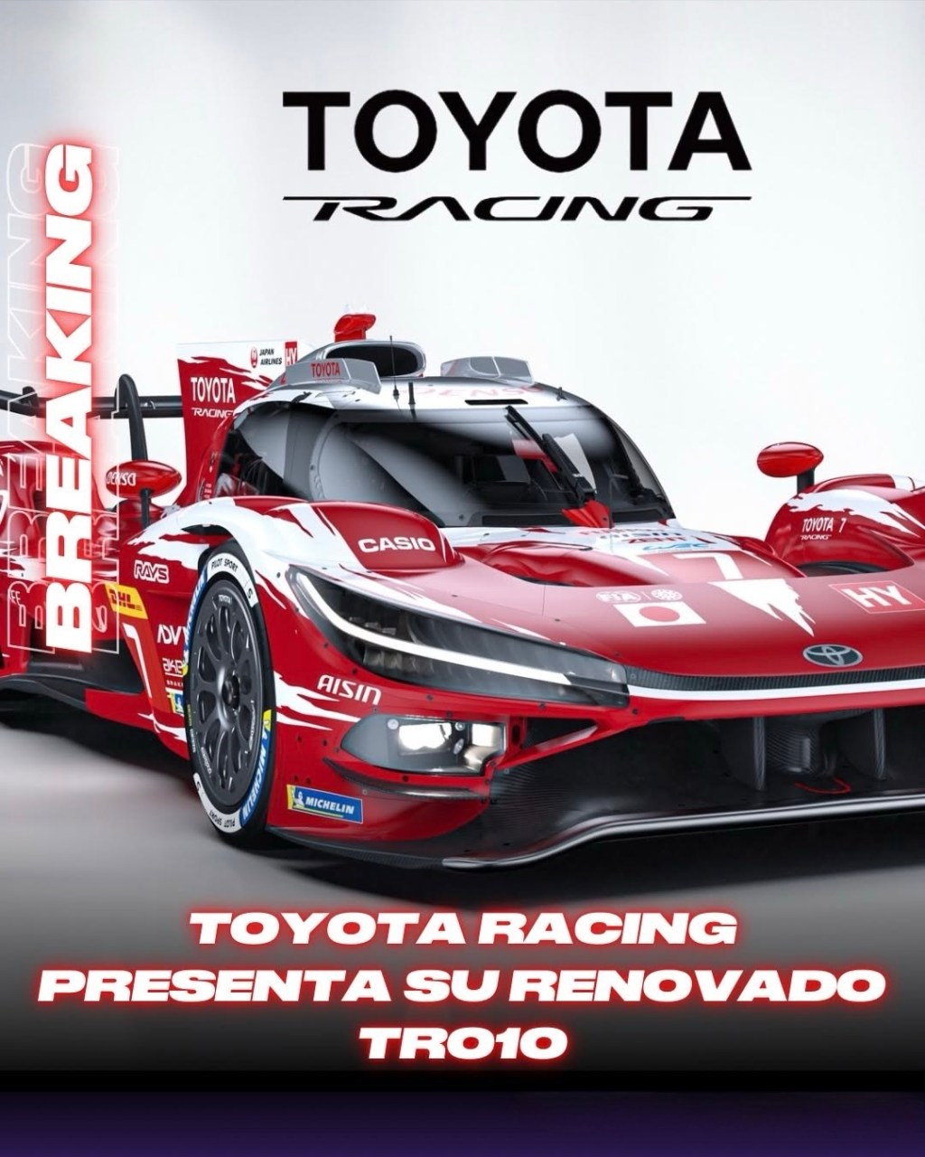 Adiós Gazoo, Hola Toyota Racing: El Gigante Japonés se Renueva con el Nuevo TR010 Hybrid para el WEC&nbsp;2026