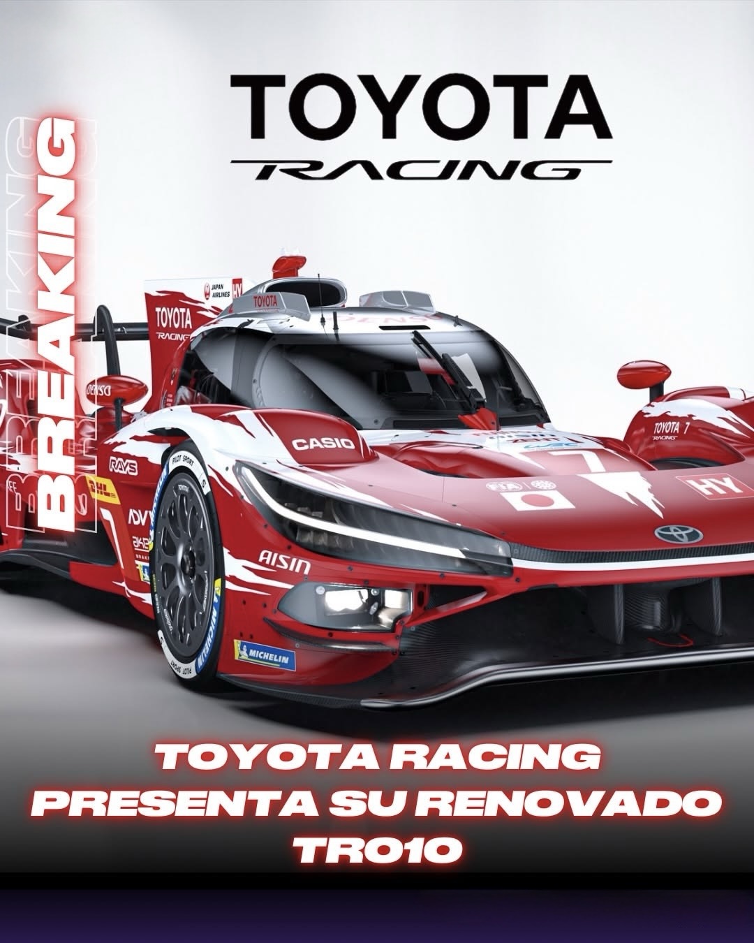 Adiós Gazoo, Hola Toyota Racing: El Gigante Japonés se Renueva con el Nuevo TR010 Hybrid para el WEC&nbsp;2026