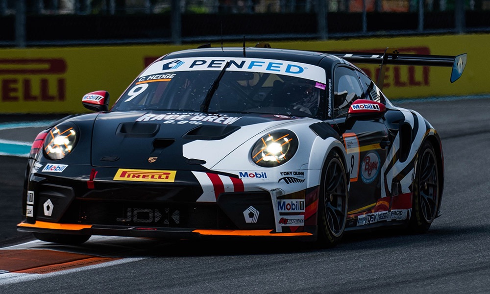 Porsche Carrera Cup Miami 2026: Callum Hedge lidera la práctica 2 antes de la clasificación